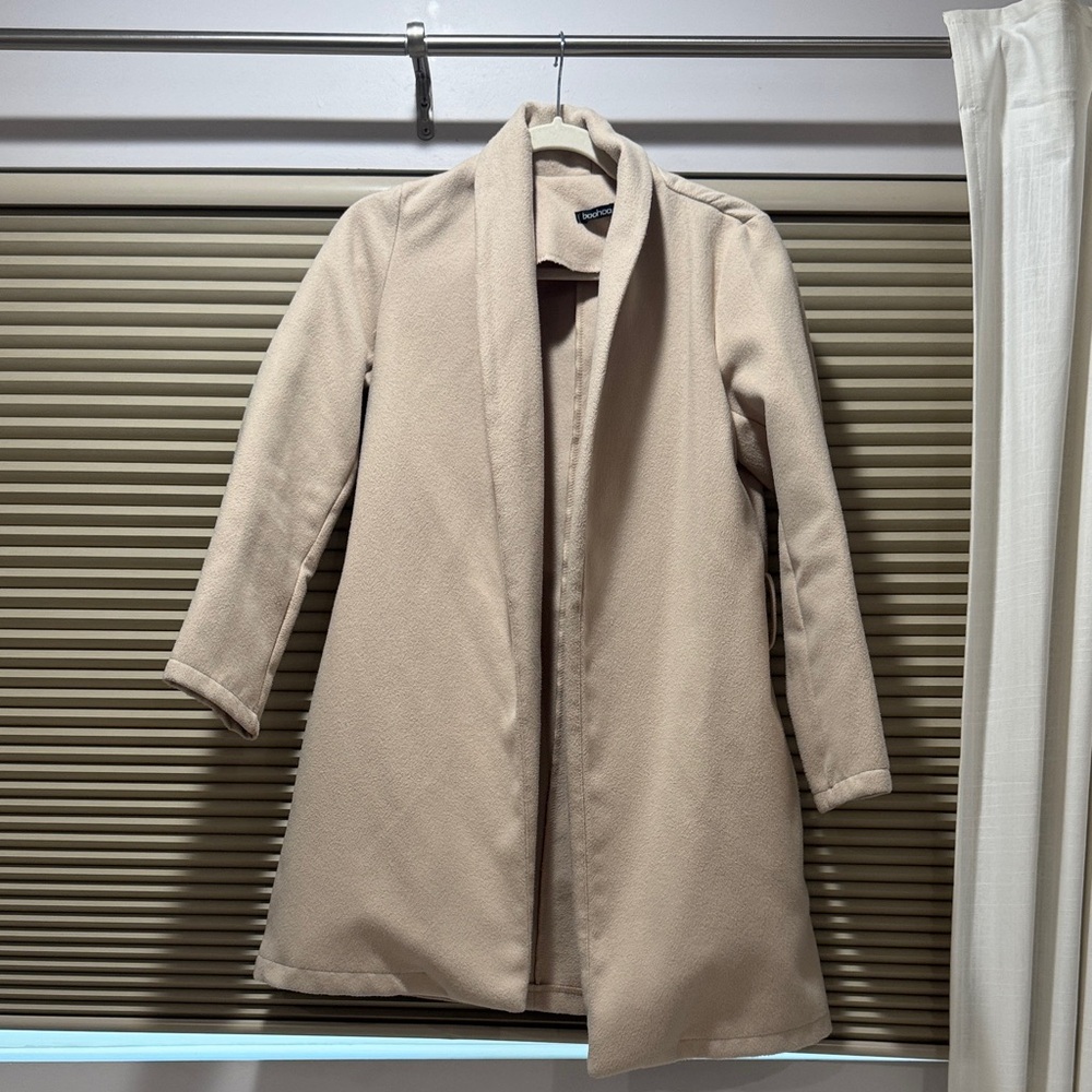 Boohoo Cream Women's Coat